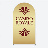 Aperturee - Aperturee Gold Casino Royale Inspired Arch Backdrop James Bond 007 Themed Party Decor Art Deco Adult Birthday